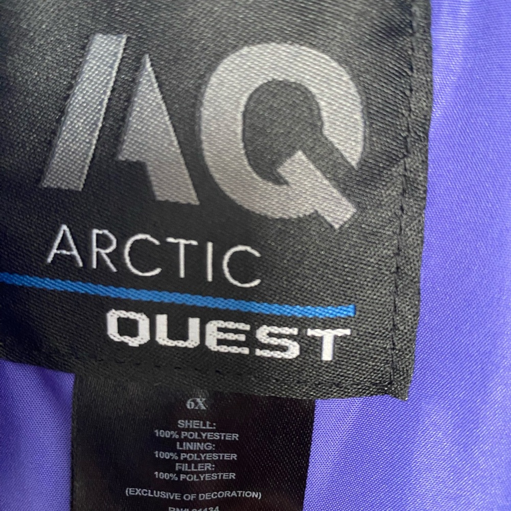Arctic Quest Purple Kids Snowbib - Picture 3 of 4